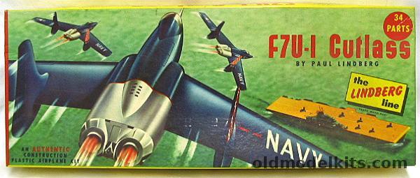 Lindberg 1/48 F7U-1 Cutlass - (F7U1), 510-98 plastic model kit